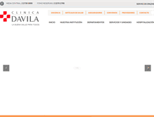 Tablet Screenshot of davila.cl